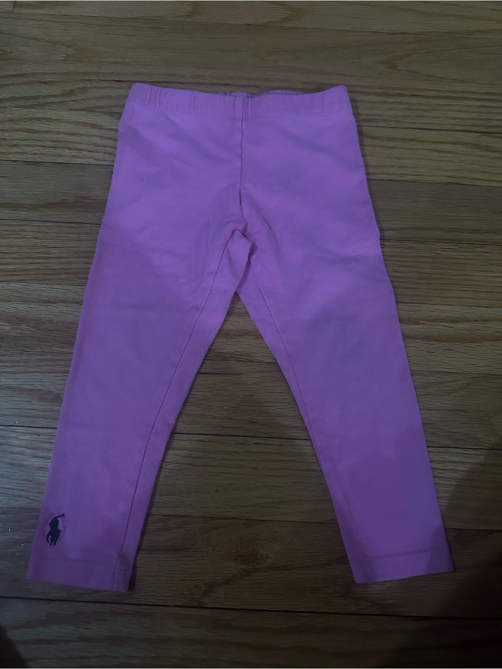 Ralph Lauren Light Pink Girls' Cotton Leggings